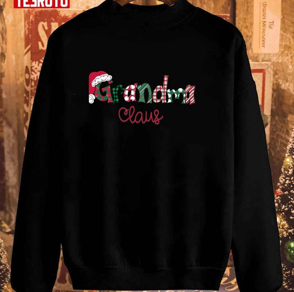 Best Family Grandma Claus Christmas Art Sweatshirt