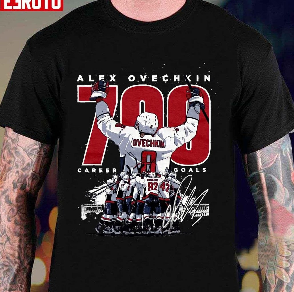 Ovechkin 700 Goals For Washington Capitals Fans Unisex T-Shirt