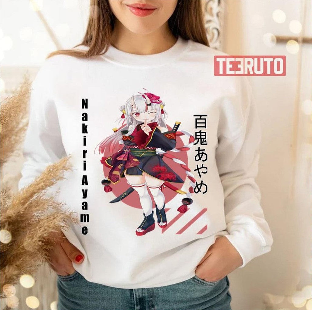 Power Of Nakiri Ayame Hololive Unisex Sweatshirt