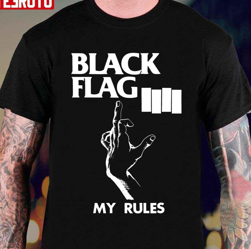 My Rules Black Flag Artwork Unisex T-Shirt