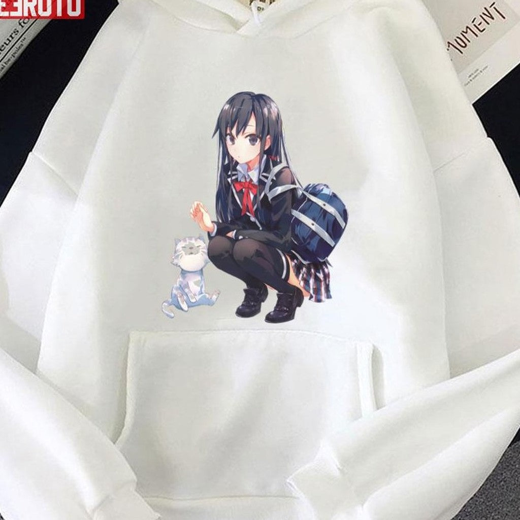 Playing With Cat Oregairu Yukino Art Unisex T-Shirt