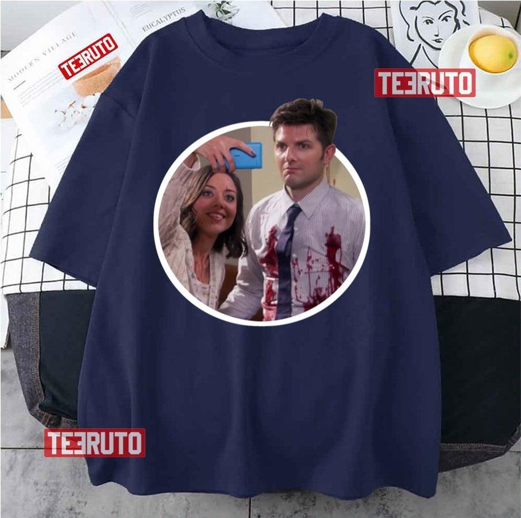 April &amp; Ben Aubrey Plazas Unisex T-Shirt