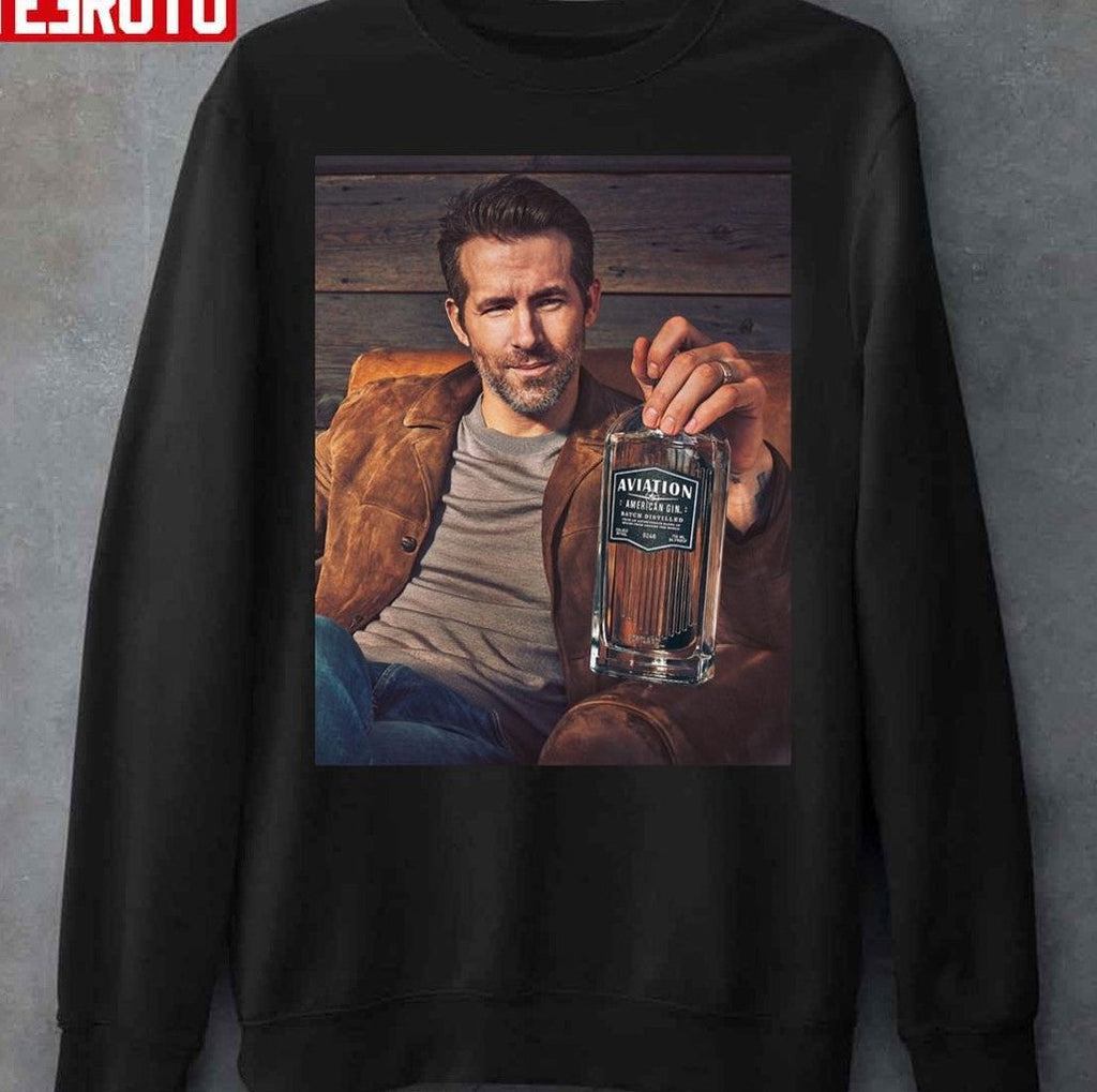 Ryan Reynolds And Gin Bottle Unisex Sweatshirt