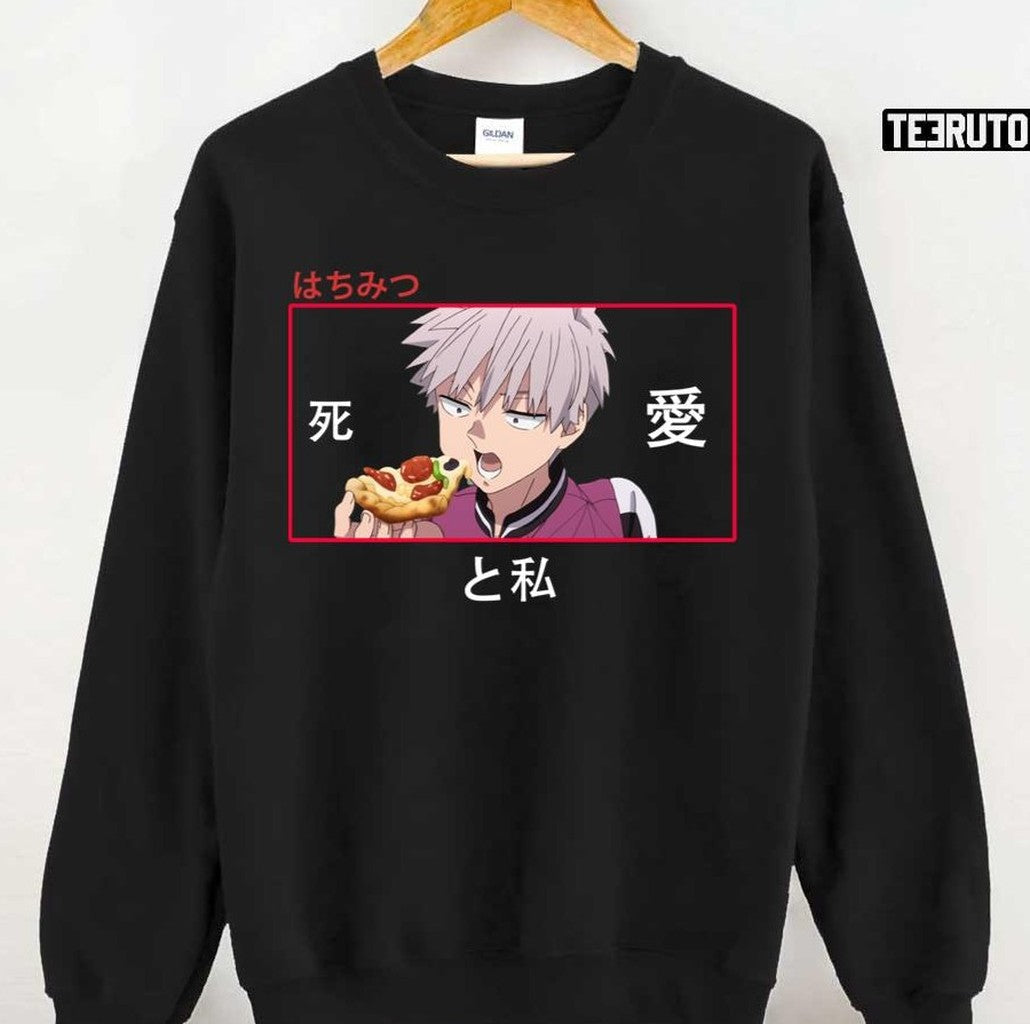 Shiki Eating Pizza Kemono Jihen Unisex T-shirt