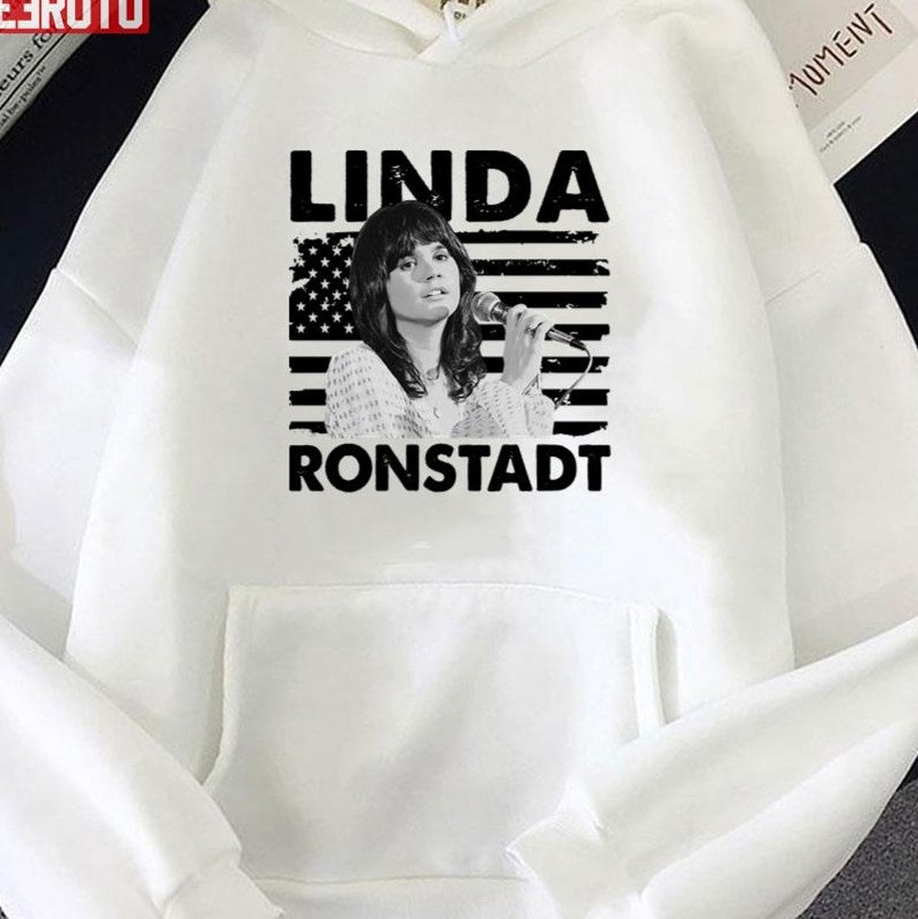 Retro American Flag Linda Ronstadt Unisex T-Shirt