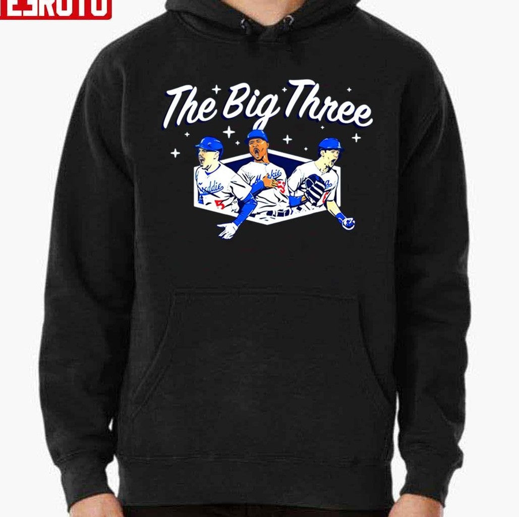 The Big Three Dodgers Baseball Unisex T-Shirt