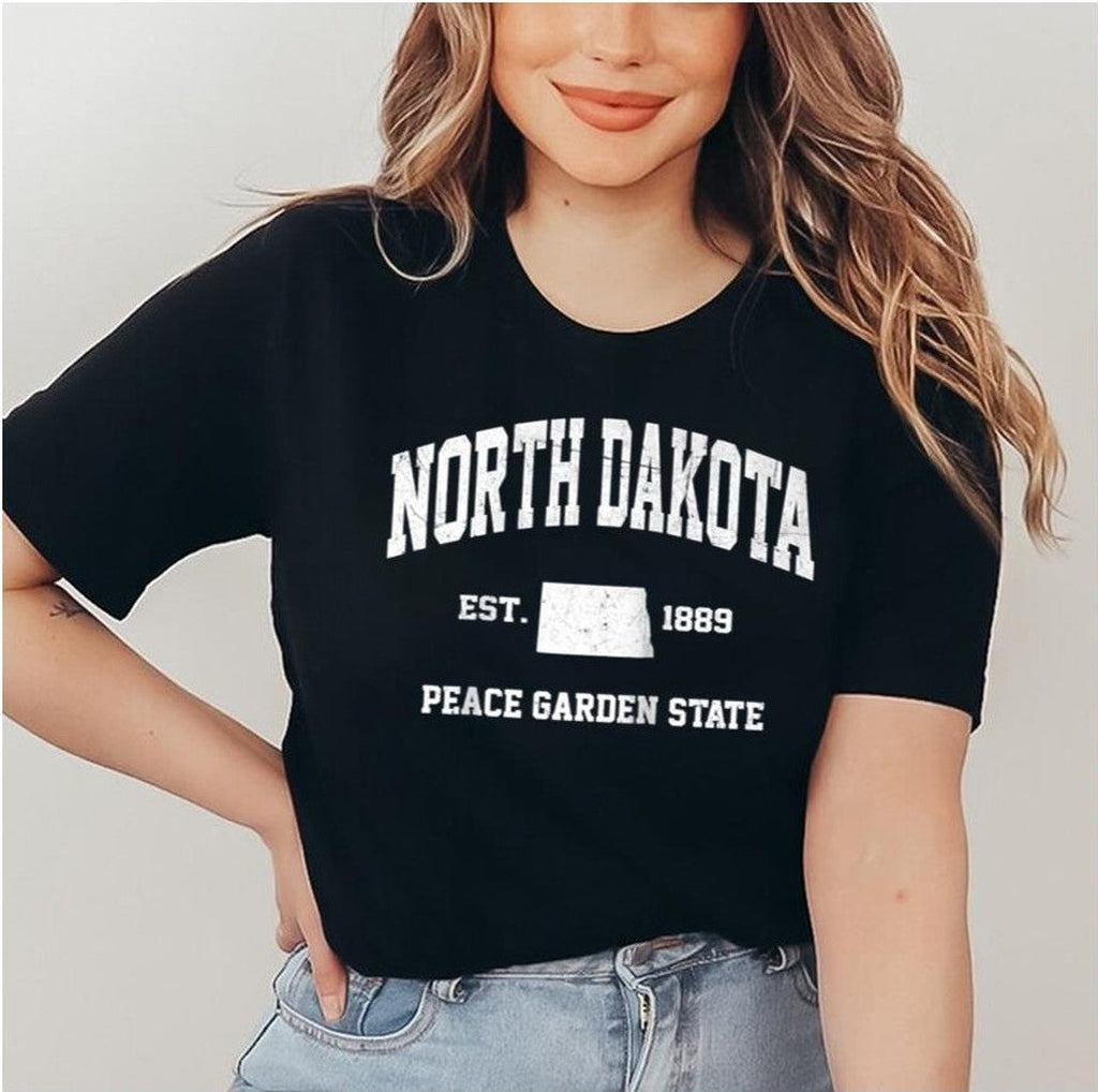 Nd Usa Vintage State Athletic North Dakota Unisex Sweatshirt