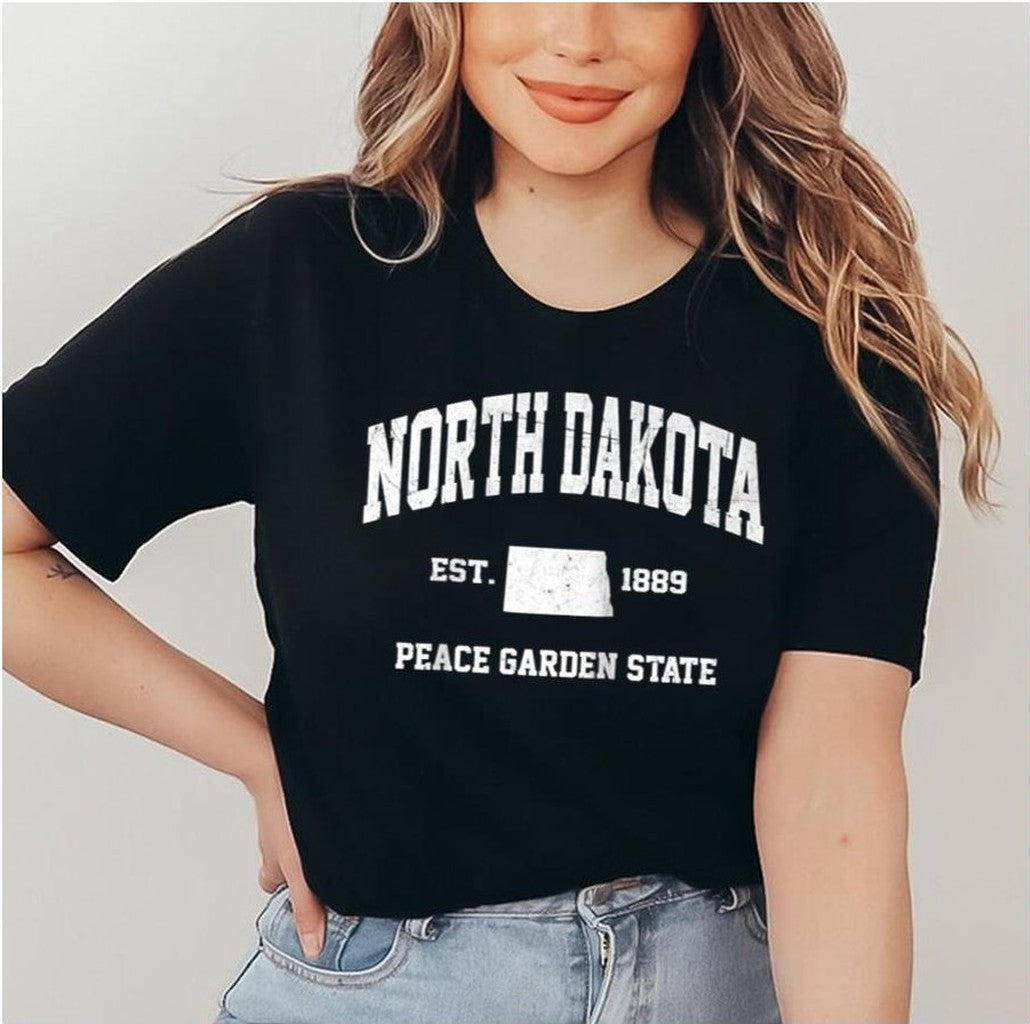 Nd Usa Vintage State Athletic North Dakota Unisex Sweatshirt