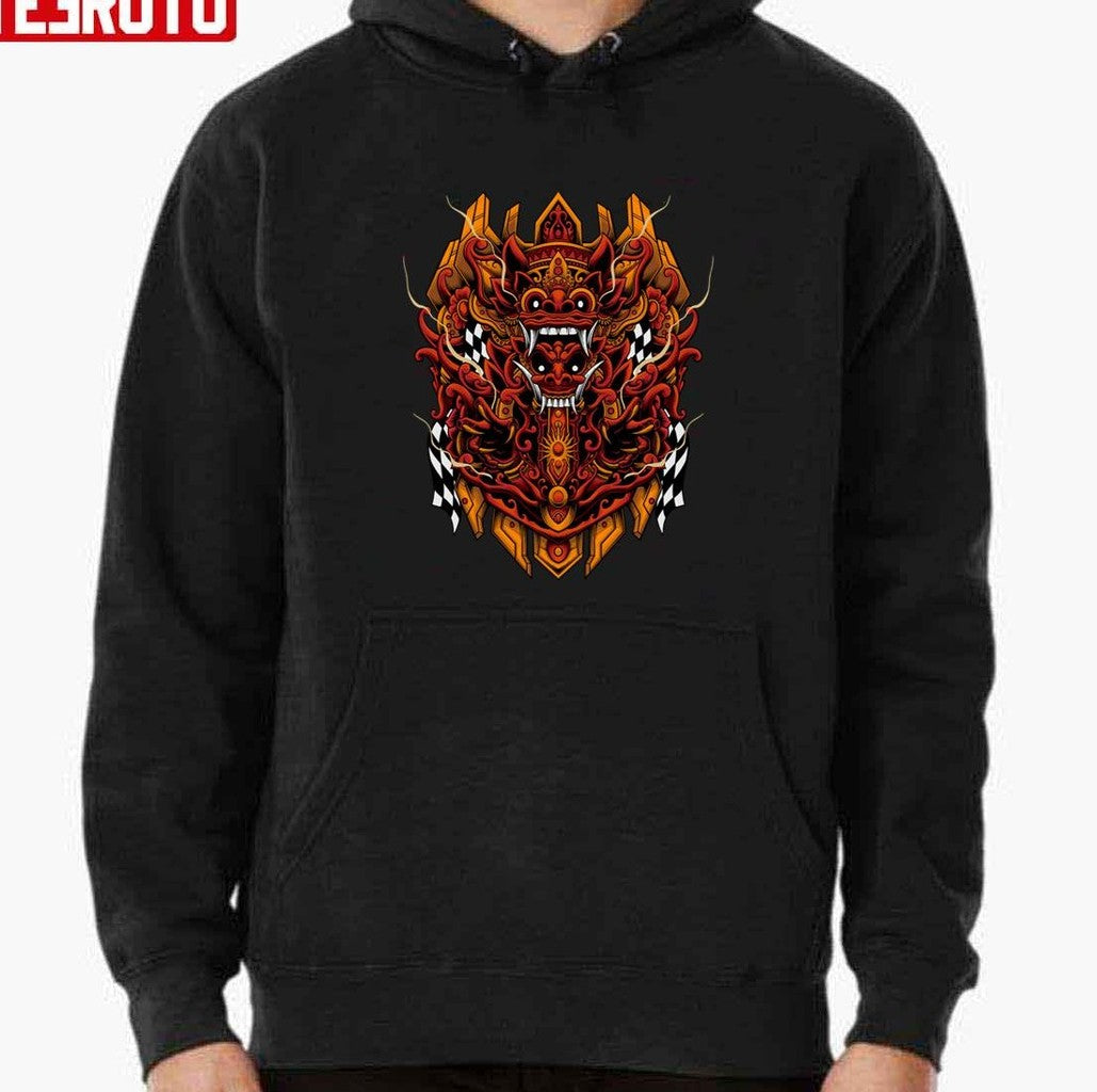 Balinese Barong With Mecha Style Unisex T-shirt