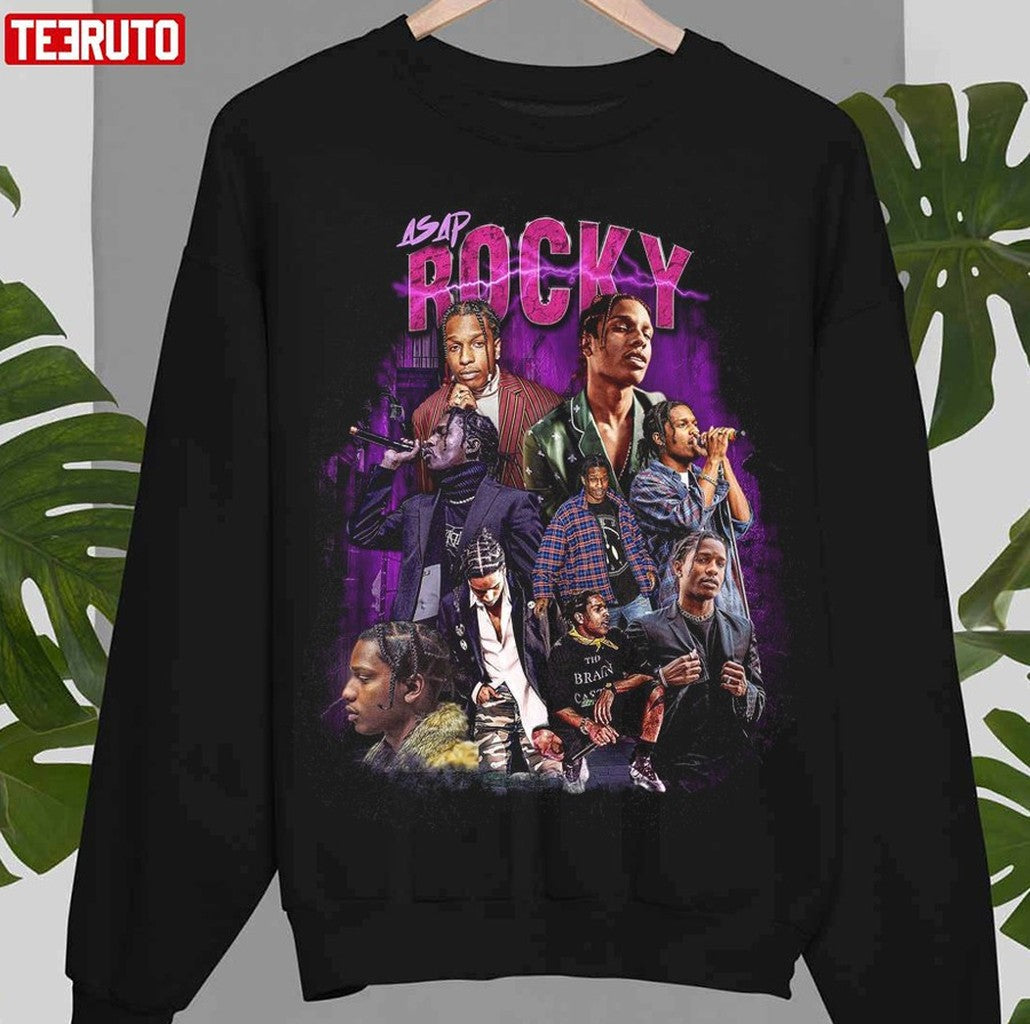 Asap Rocky Design Rapper Collage Unisex Sweatshirt