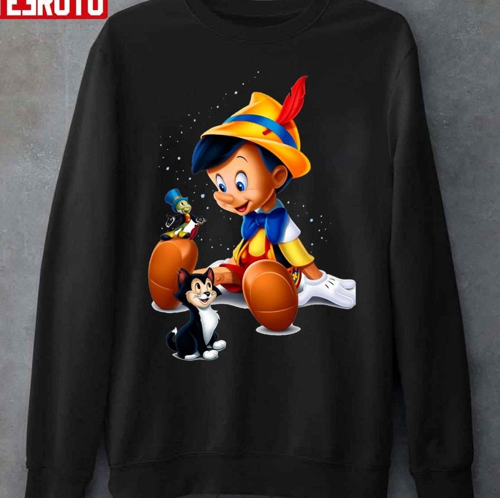 Pinocchio With His Friends Unisex Sweatshirt