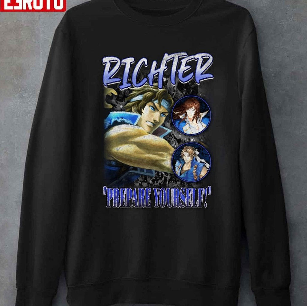 Richter Prepare Yourself Smash Bros Vintage Graphic Unisex T-shirt