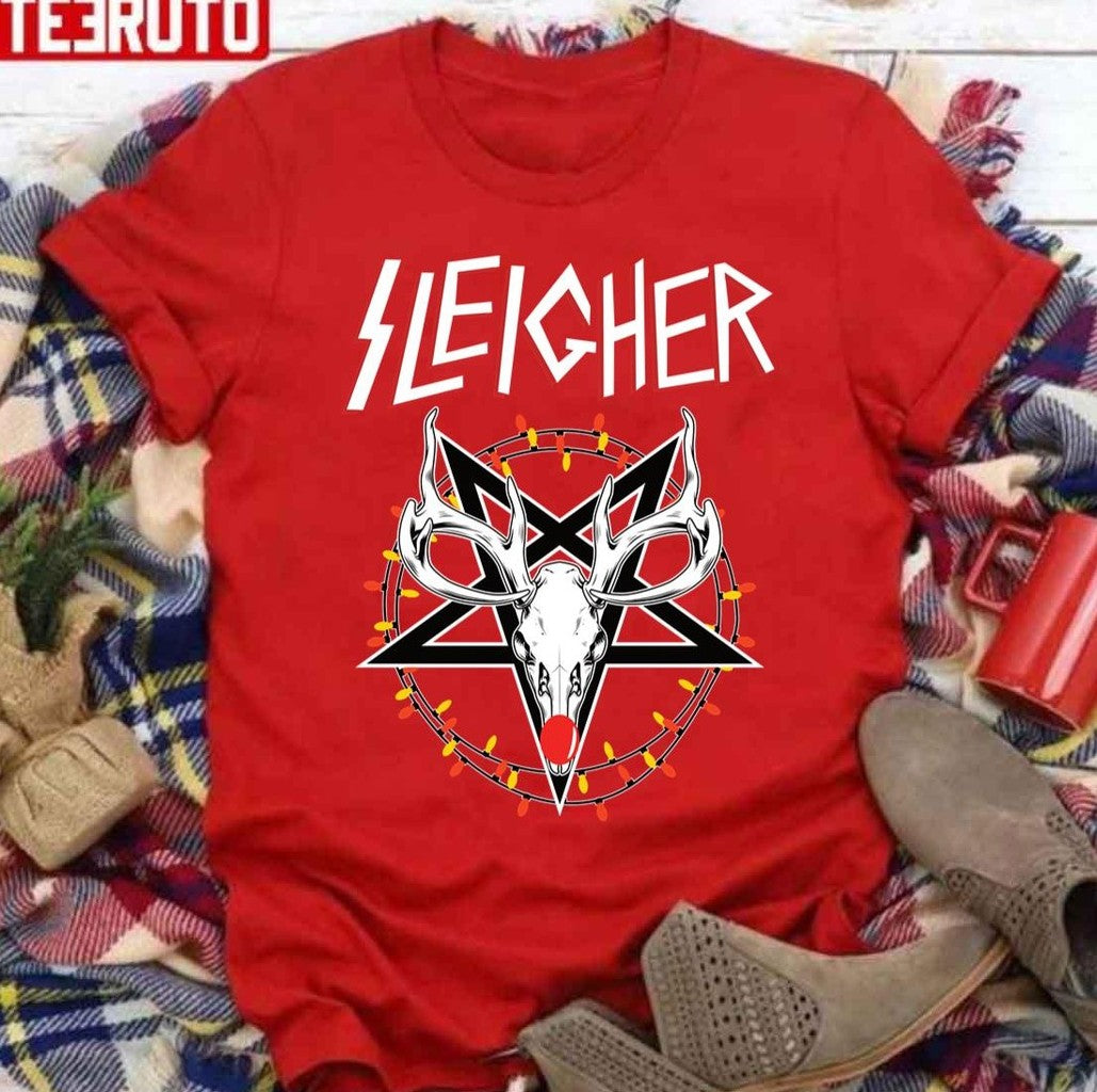 Rudolph The Reindeer Sleigher Christmas Unisex Sweatshirt