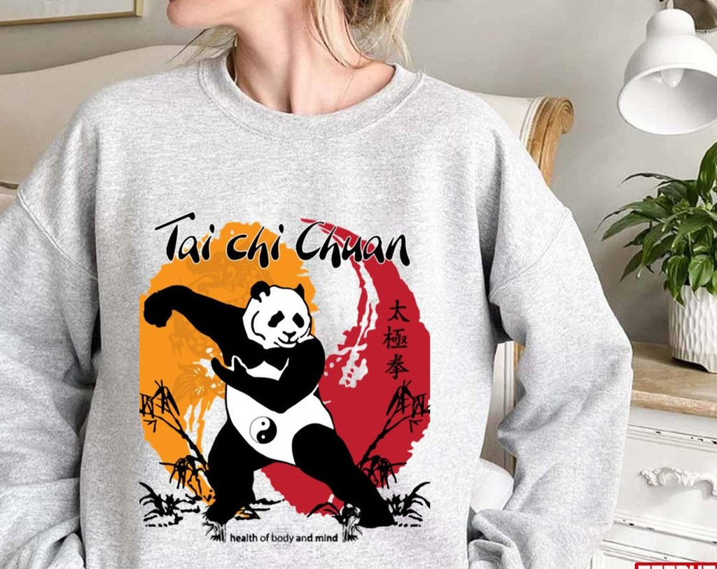 Tai Chi Cute Kungfu Panda Gifts Unisex Sweatshirt