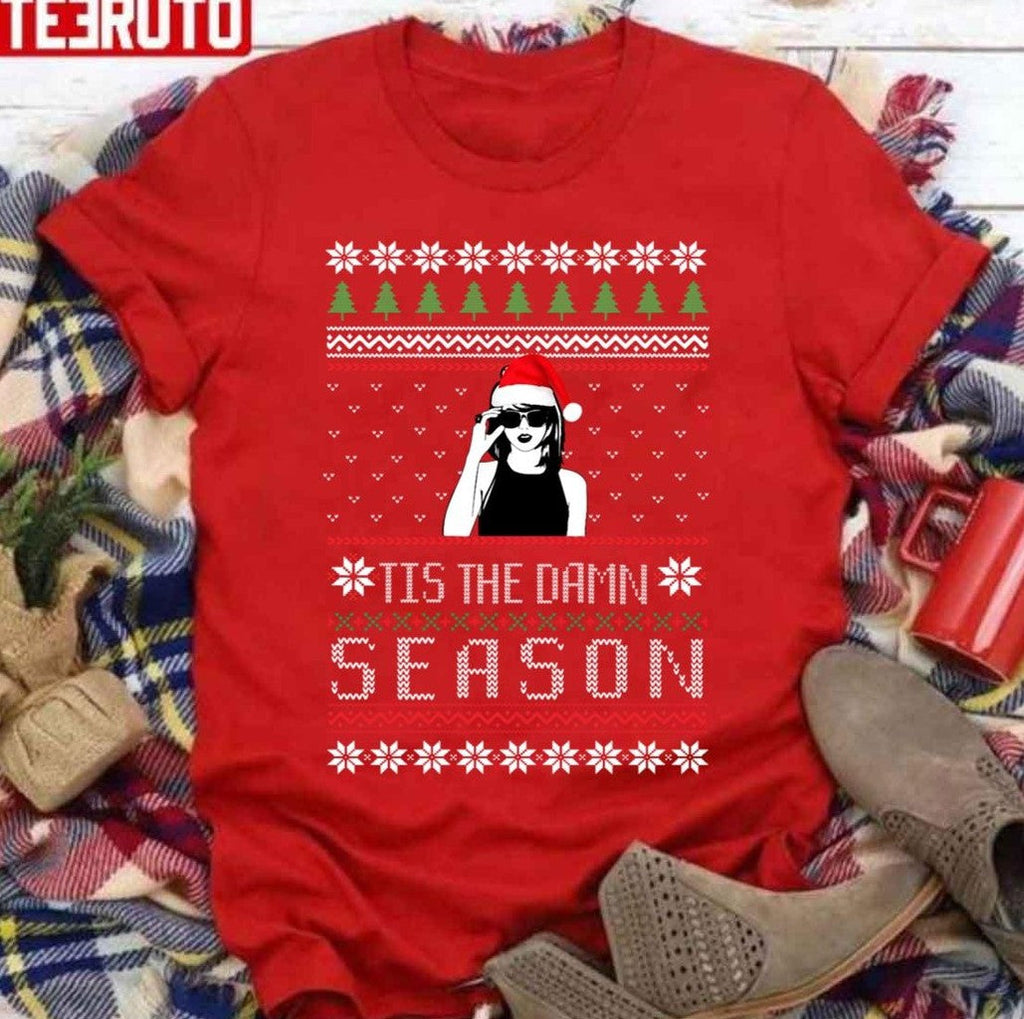 Taylor Tis The Damn Season Christmas Unisex Sweatshirt