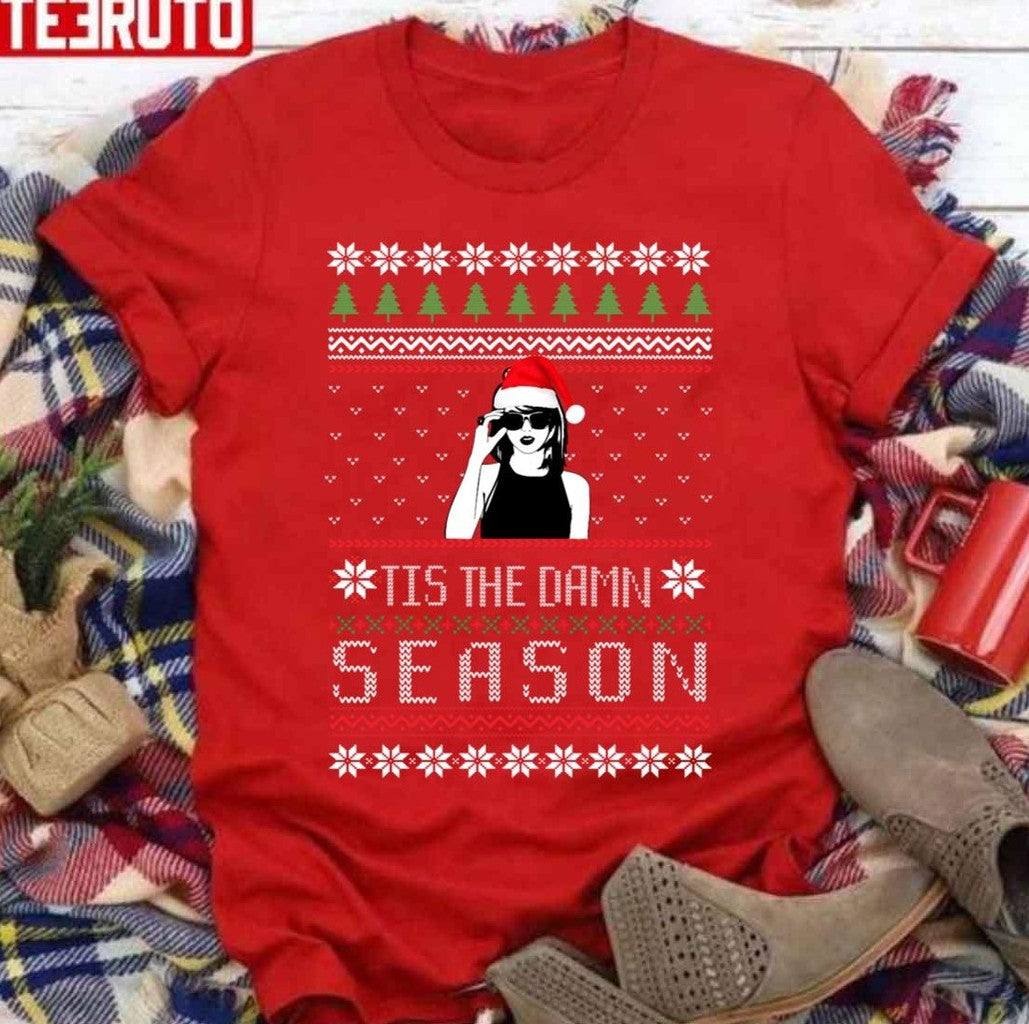 Taylor Tis The Damn Season Christmas Unisex Sweatshirt
