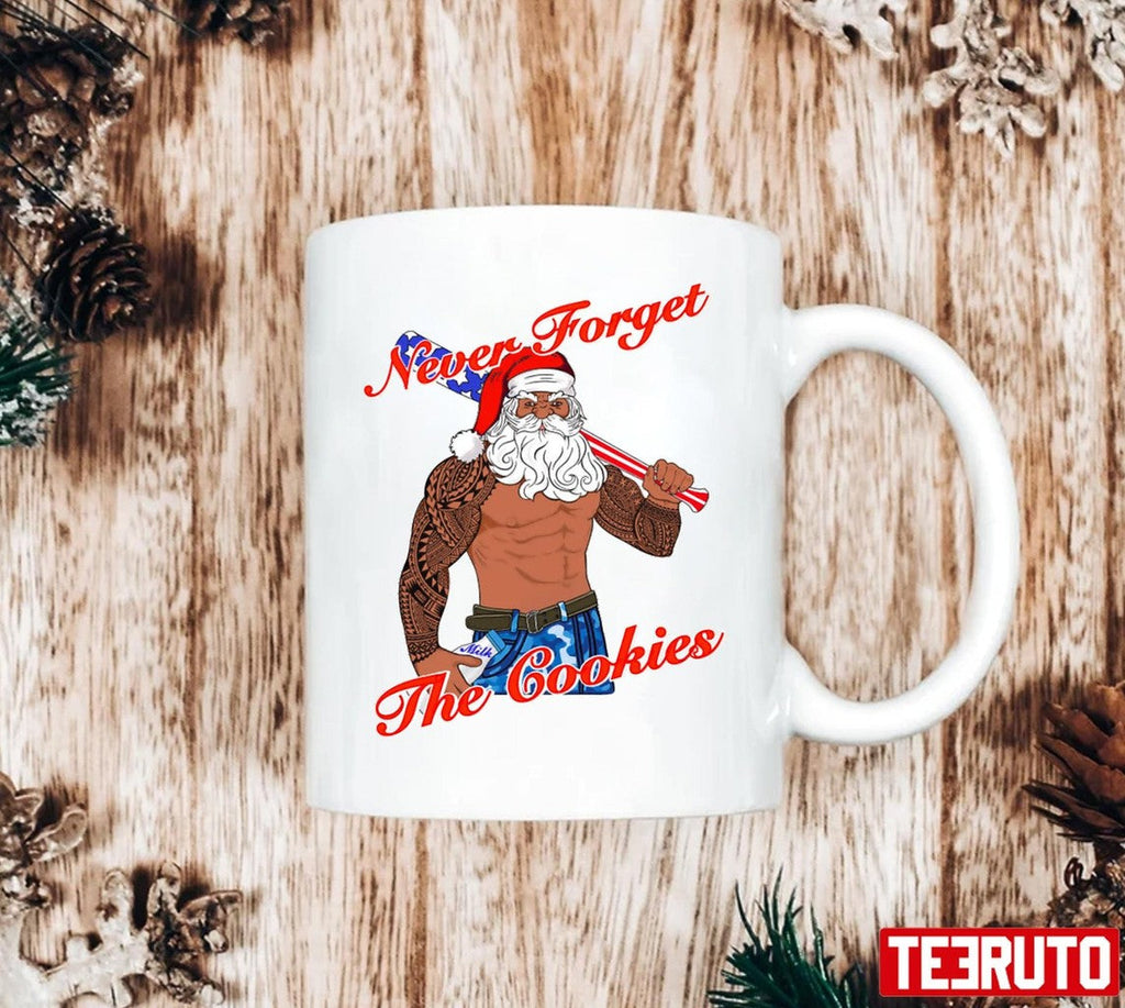 Never Forget The Cookies Santa Christmas Unisex Sweatshirt