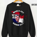 Qatar 2022 World Cup Croatia National Flag Unisex Sweatshirt