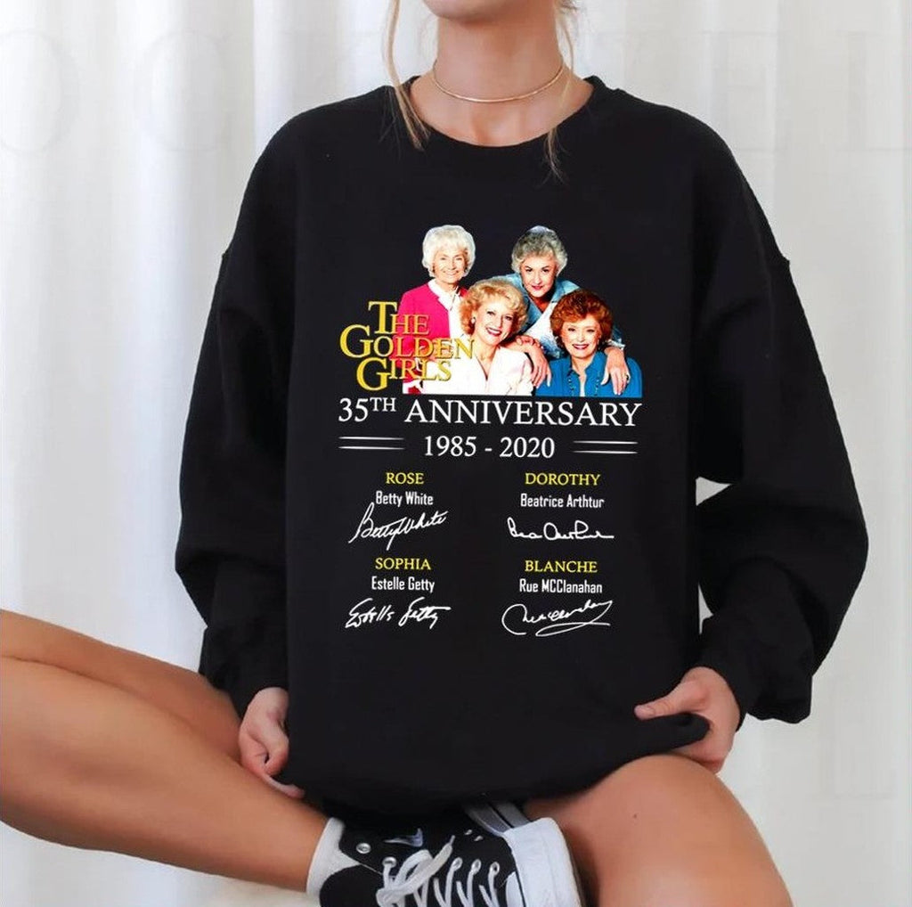 Pink Rose Bea Arthur Cool Golden Girls Signatures Unisex Sweatshirt