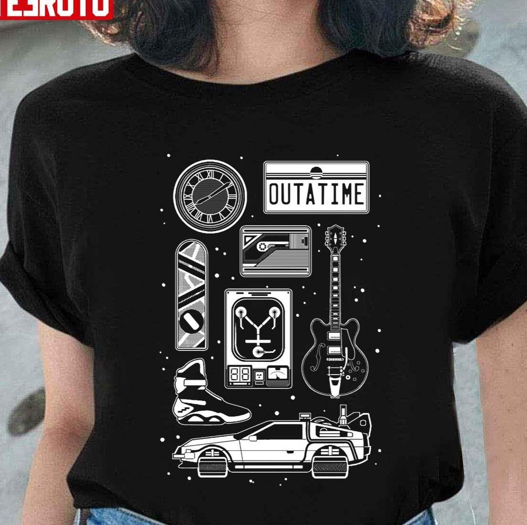 Back To The Future Iconic 80s Draw Unisex T-Shirt