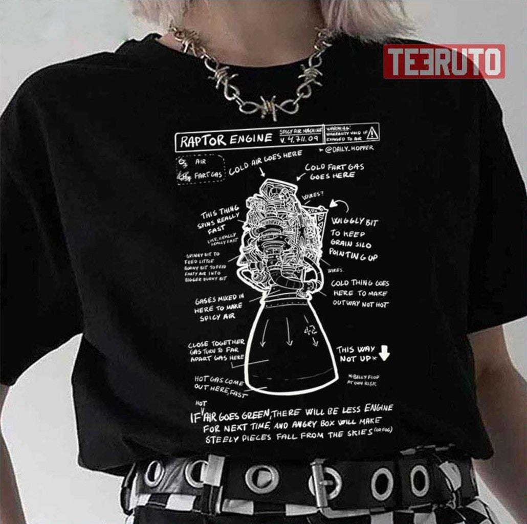 Raptor Schematics Spicy Air Machine Unisex T-Shirt
