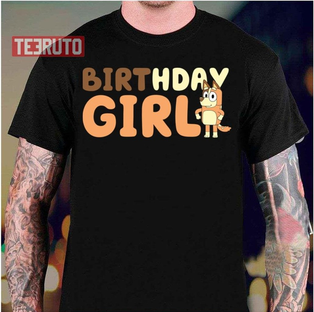 Bingo Birthday Girl Bluey Unisex T-Shirt