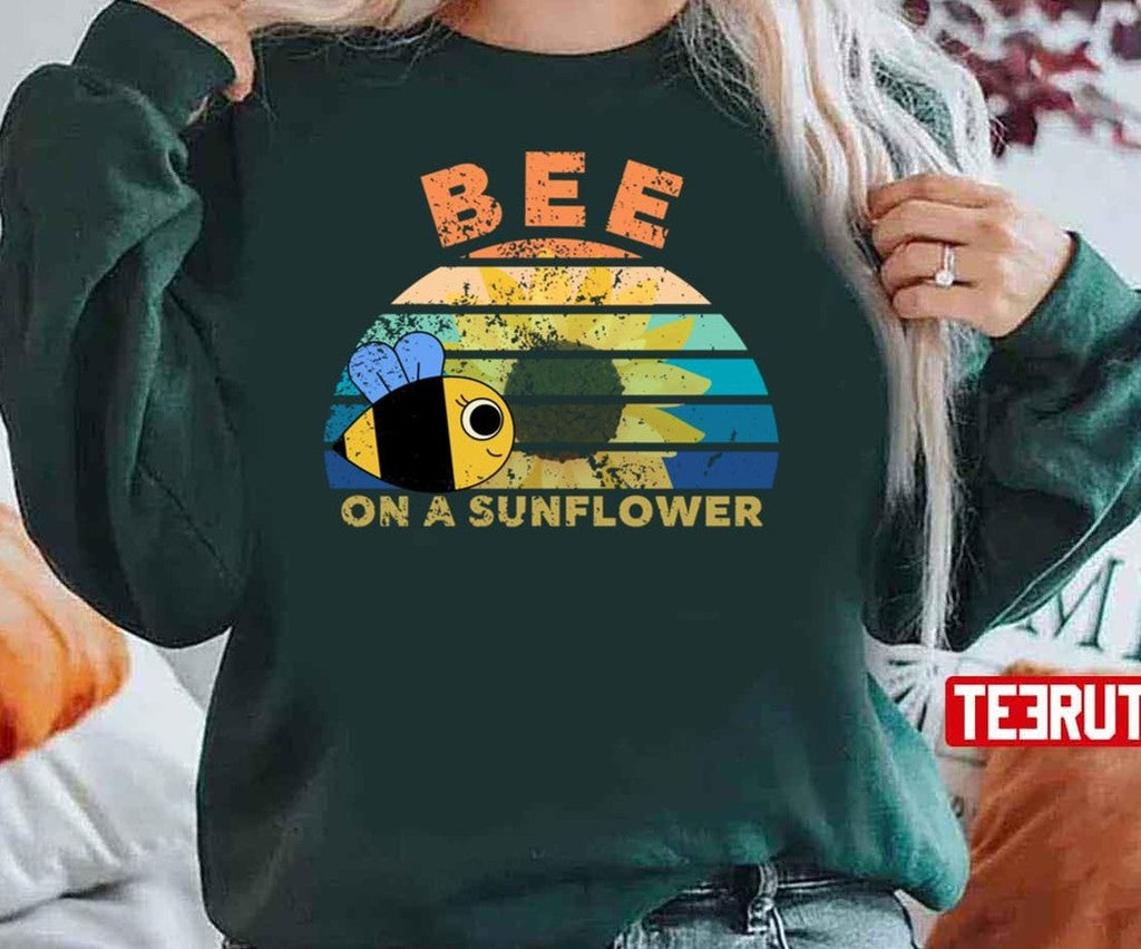Bee On A Sunflower Unisex Sweatshirt