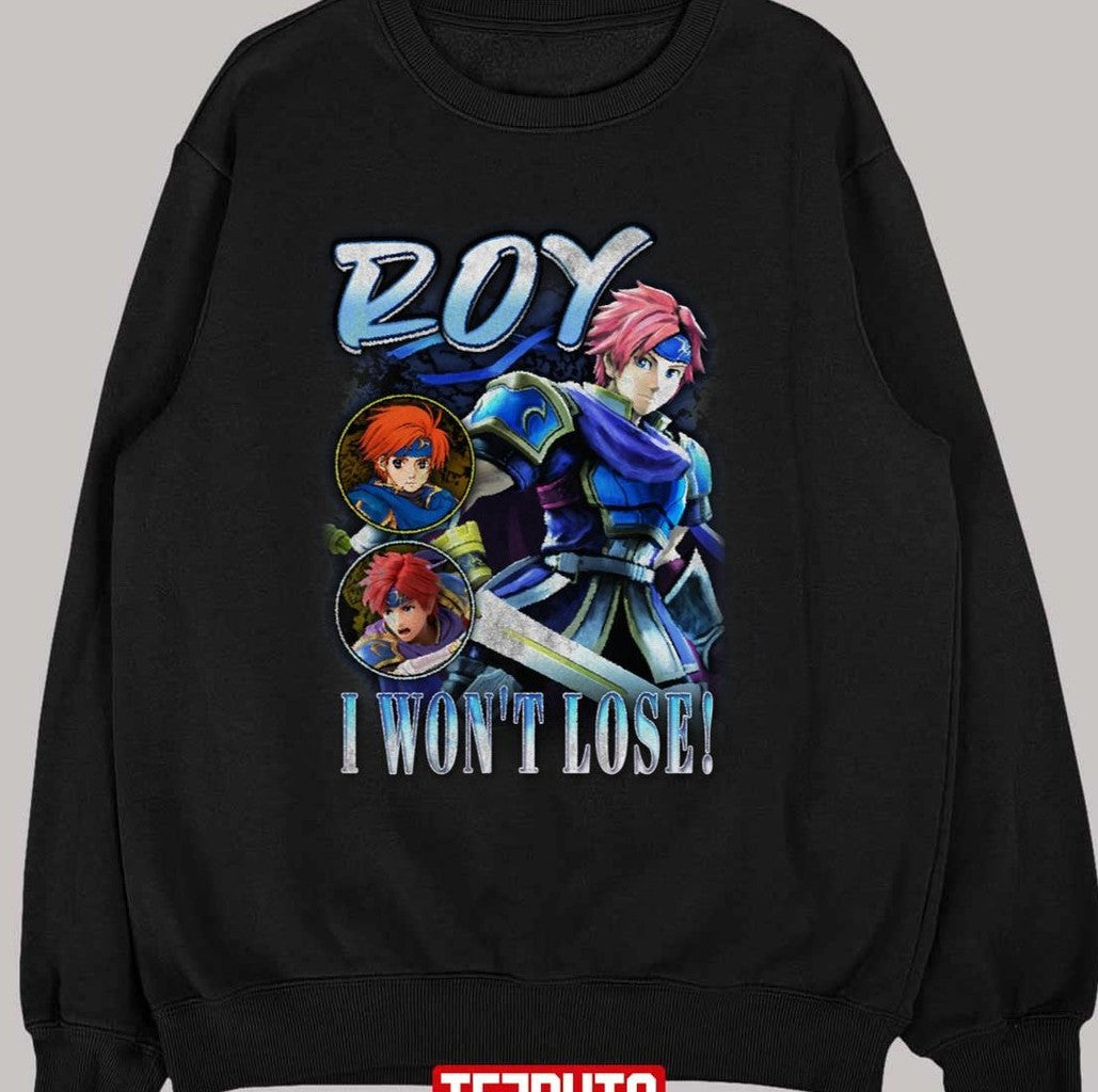 Roy Fire Emblem I Won't Lose Vintage Graphic Unisex T-shirt