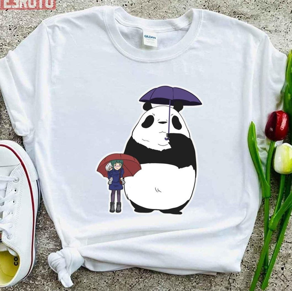 My Neighbour Panda Jujutsu Kaisen X My Neighbour Totoro Anime Unisex T-Shirt