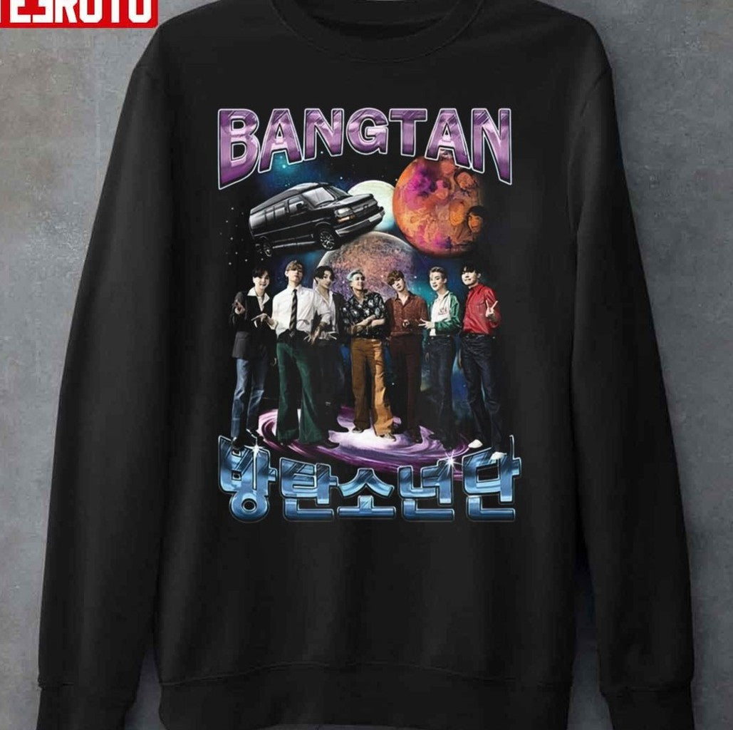 Bangtan Kpop Merc Jungkook Rap Monster Taehyung Unisex Sweatshirt