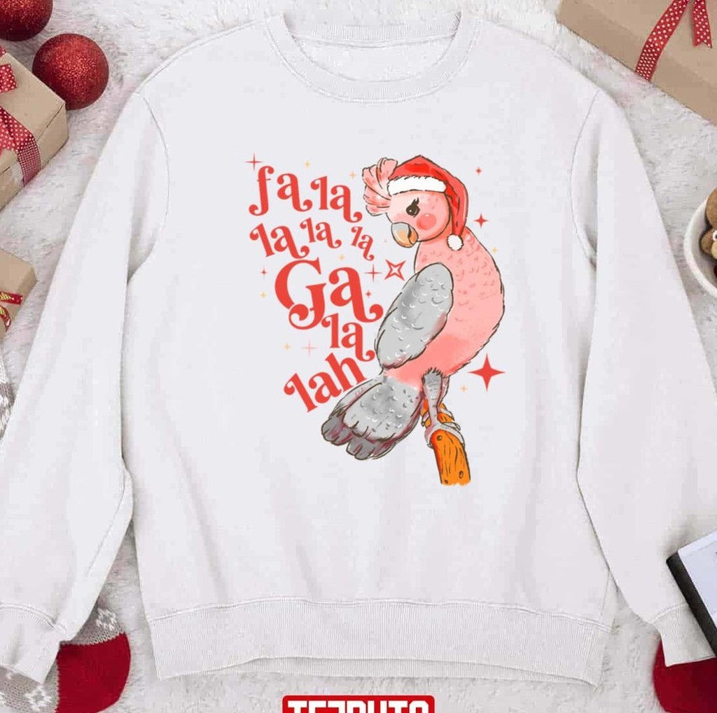 Australian Funny Christmas Holidays Cute Galah Bird Falala Sweatshirt