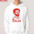 Portrait Mohamed Salah Red Art Unisex Hoodie