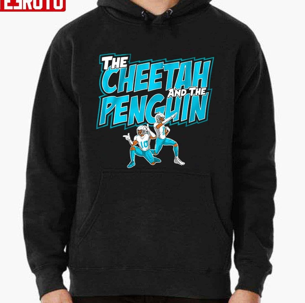 The Cheetah And The Penguin Miami Dolphins Unisex T-shirt