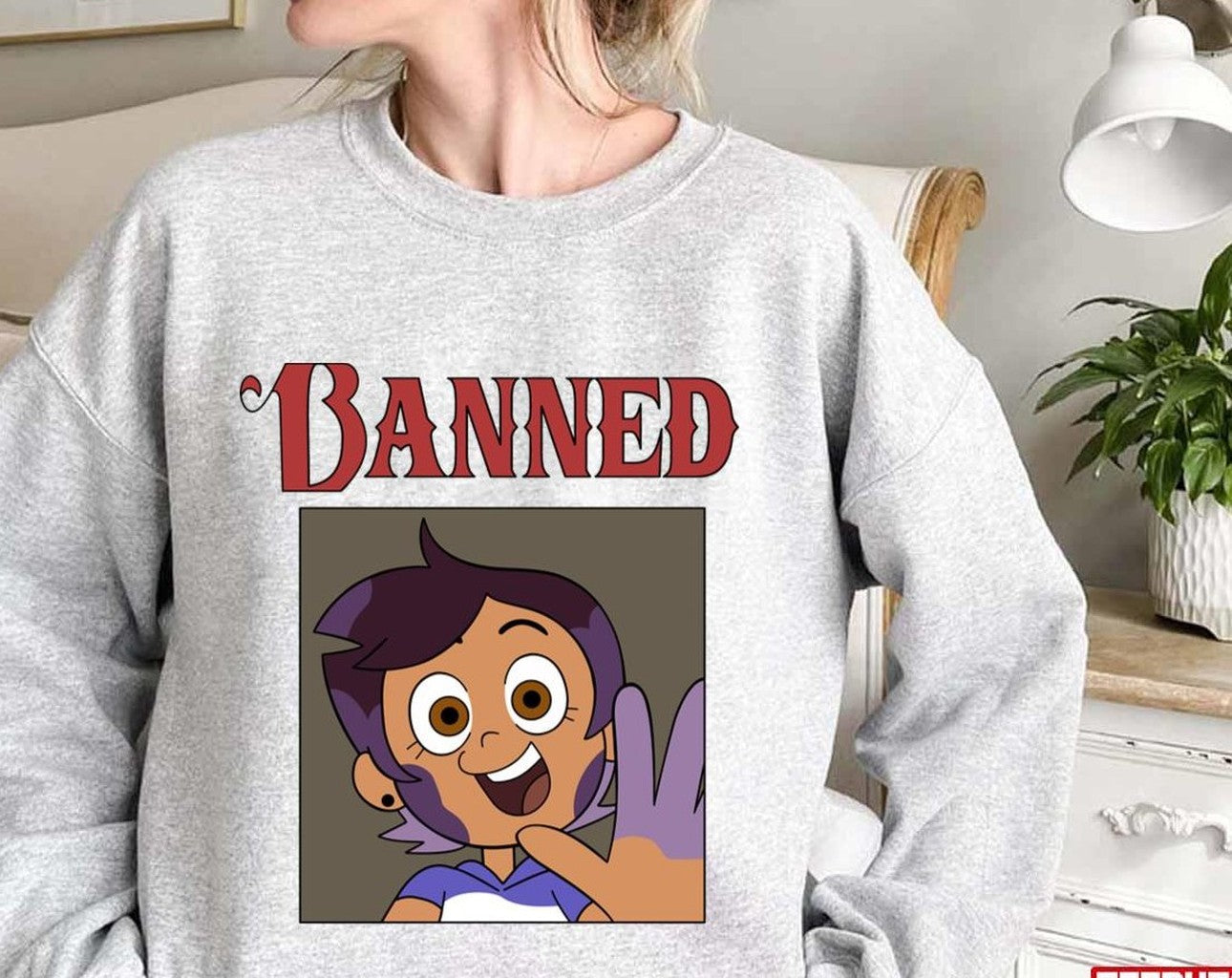 Banned Poster The Owl HouseUnisex Sweatshirt