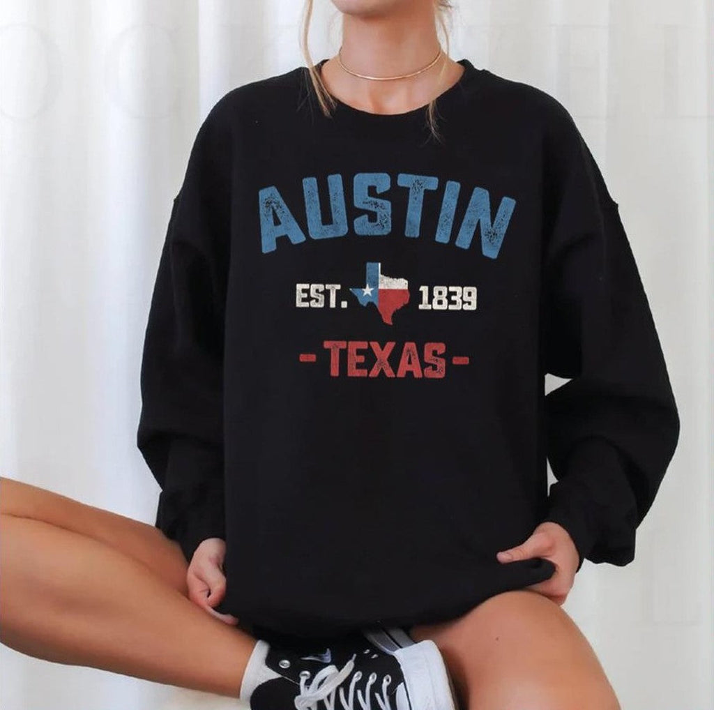Austin Texas Tx Athletic Sports Design Vintage Style Unisex T-Shirt