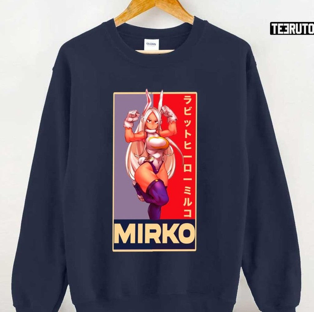 Muscular Arms And Legs My Hero Academia Mirko Mha My Hero Academia Unisex Sweatshirt