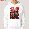 Sergio Perez Vintage Car Racing Collage Unisex Hoodie