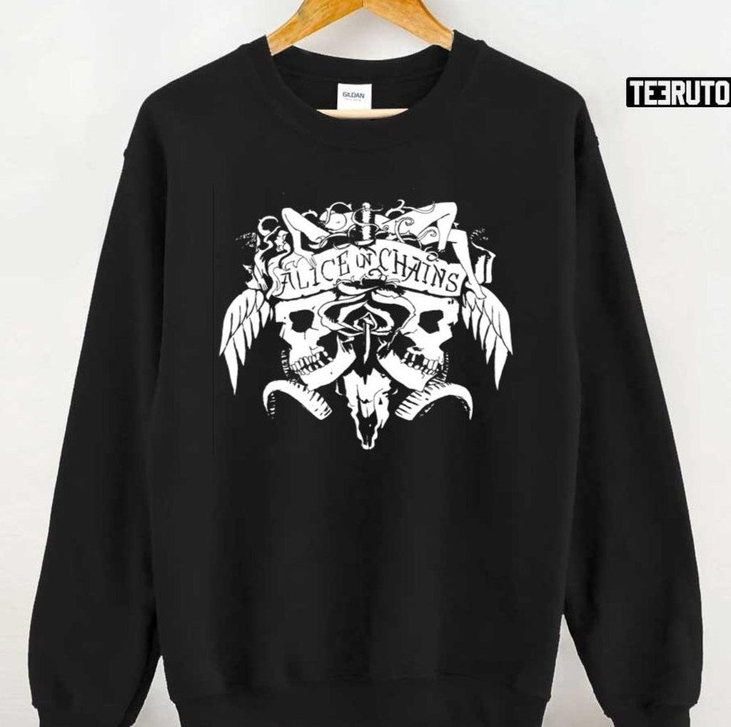 Skeleton Head Alice In Chains Unisex T-Shirt