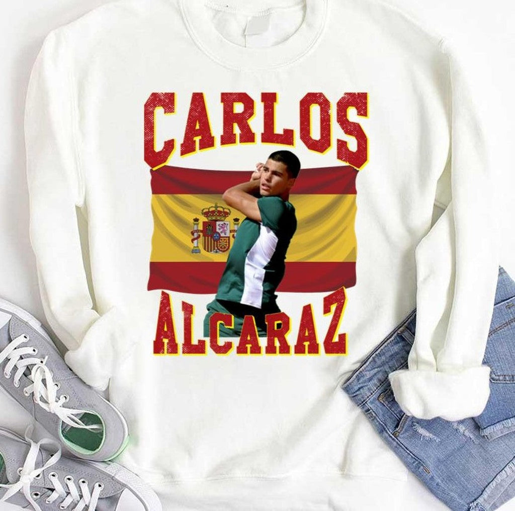 Spanish Tennis Player Graphic Carlos Alcaraz Unisex Hoodie