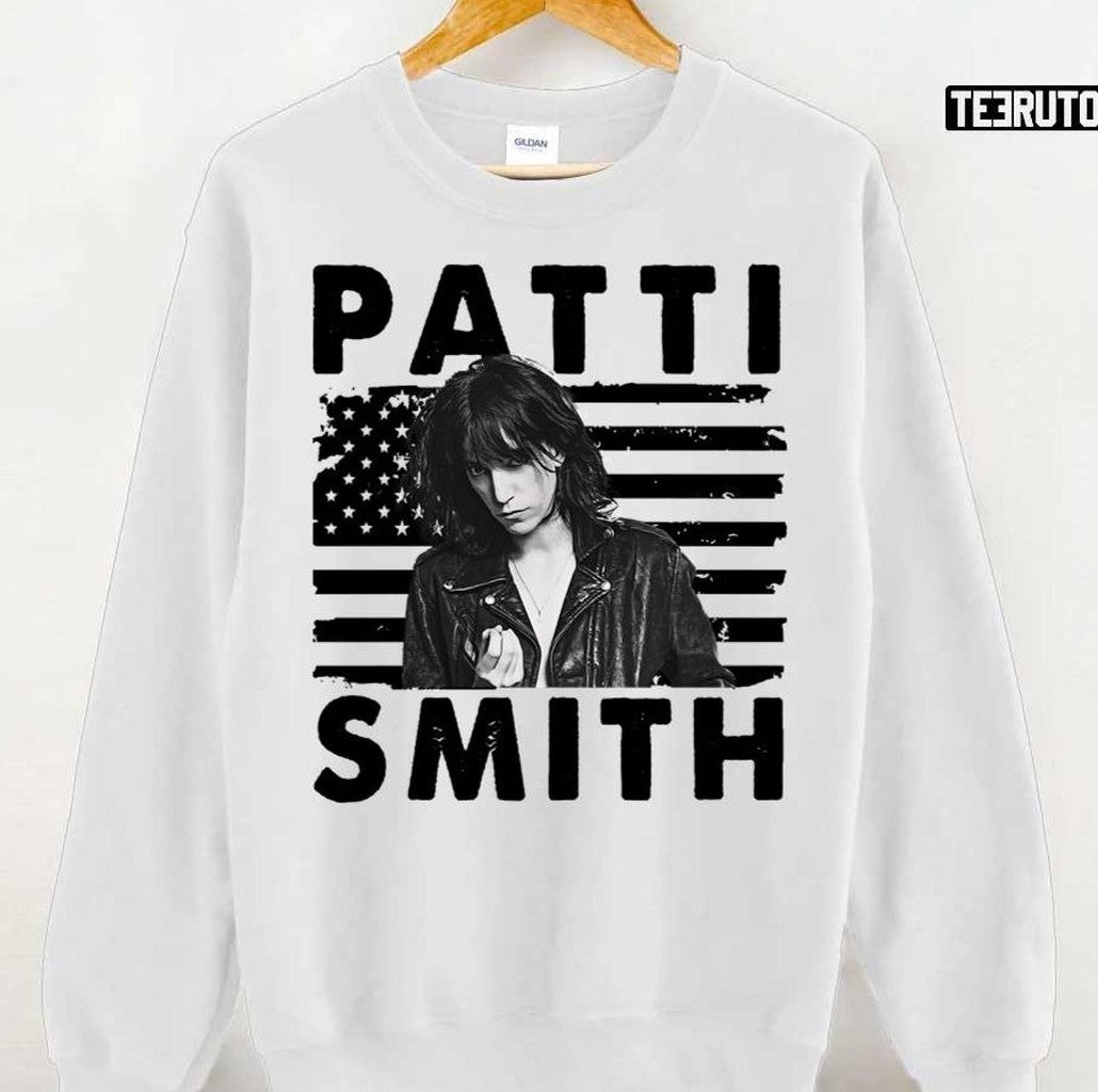 Retro American Flag Patti Smith Music Unisex T-Shirt