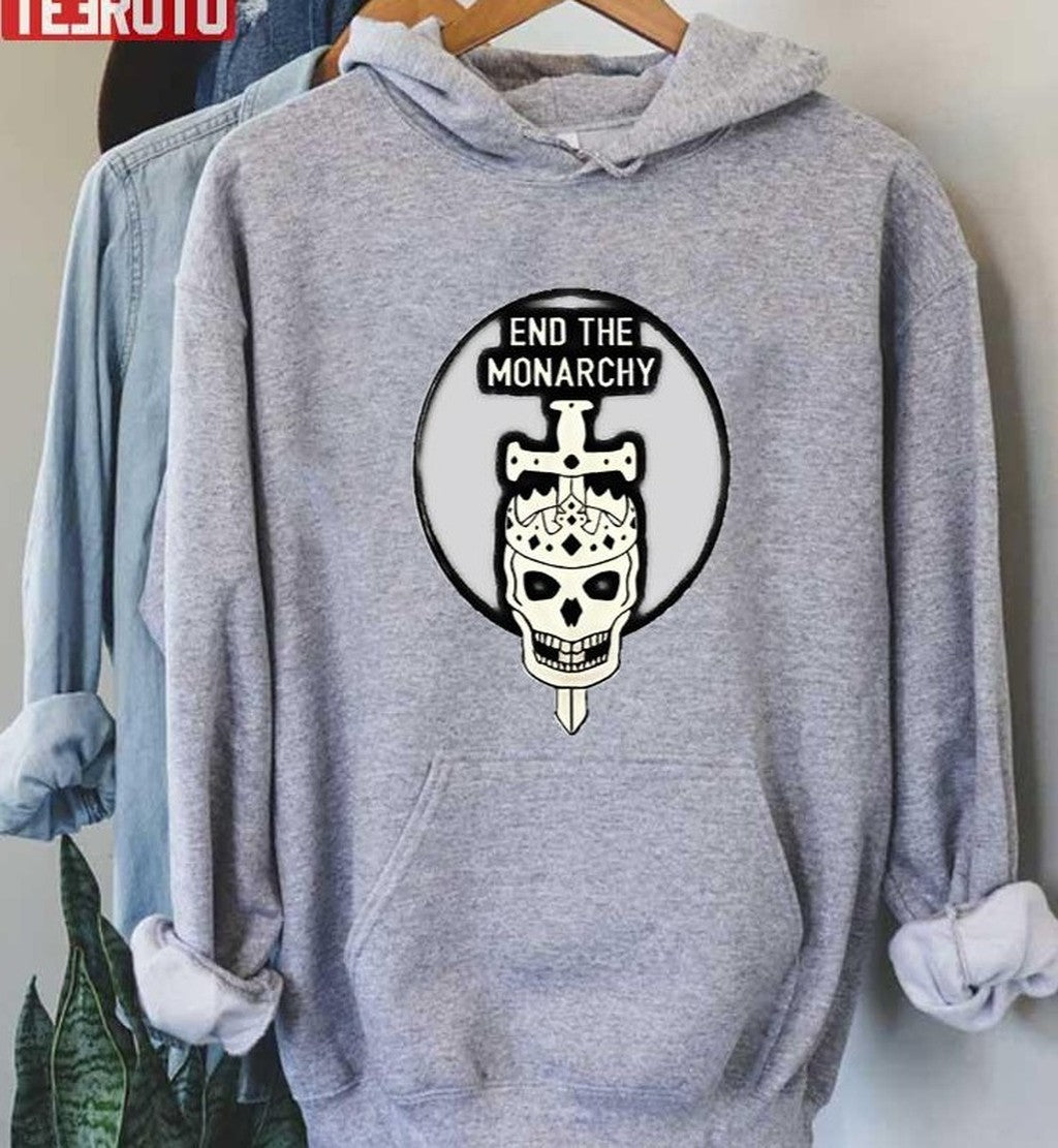 Anti Monarchy Skull And Crown Unisex T-Shirt