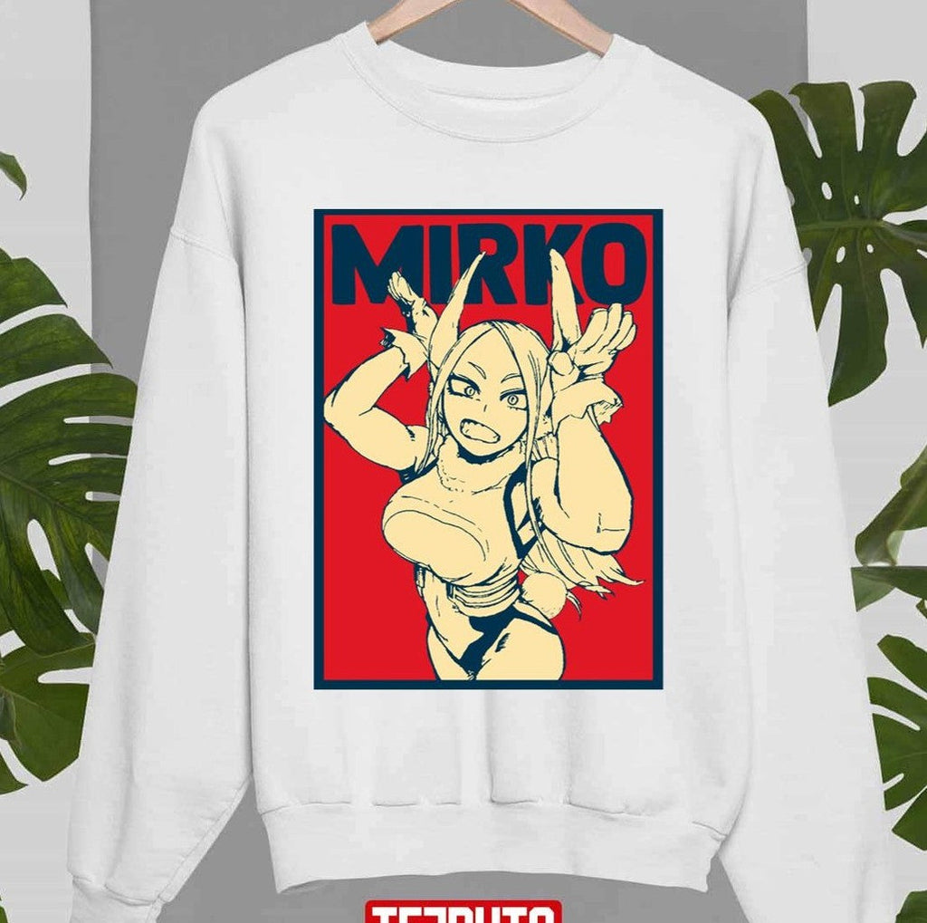 No 5 Pro Hero Athletic Figure Rabbit Hero Mirko My Hero Academia Unisex Sweatshirt