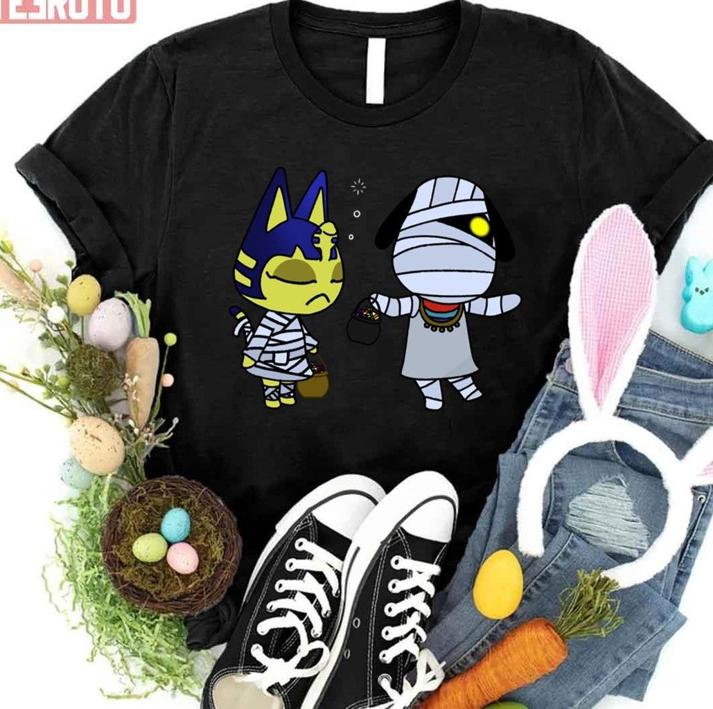 Ankha And Lucky Halloween Animal Crossing Unisex T-shirt