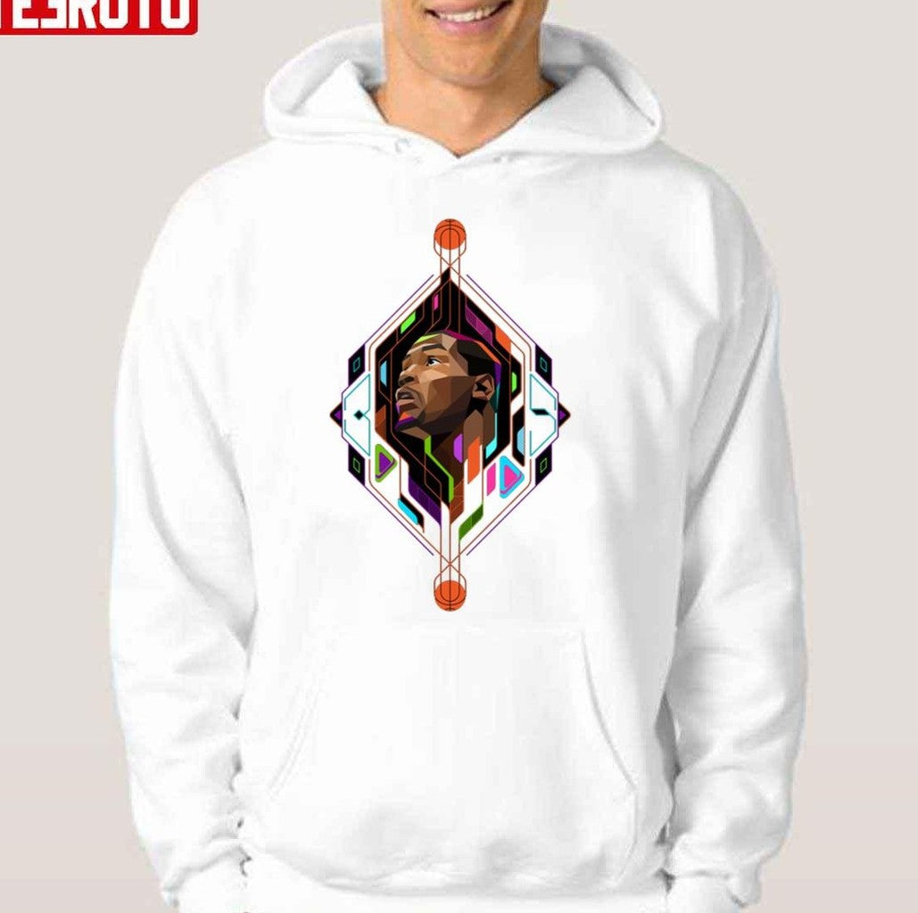 Ball Geometric Design Slim Reaper Kevin Durant Unisex Hoodie