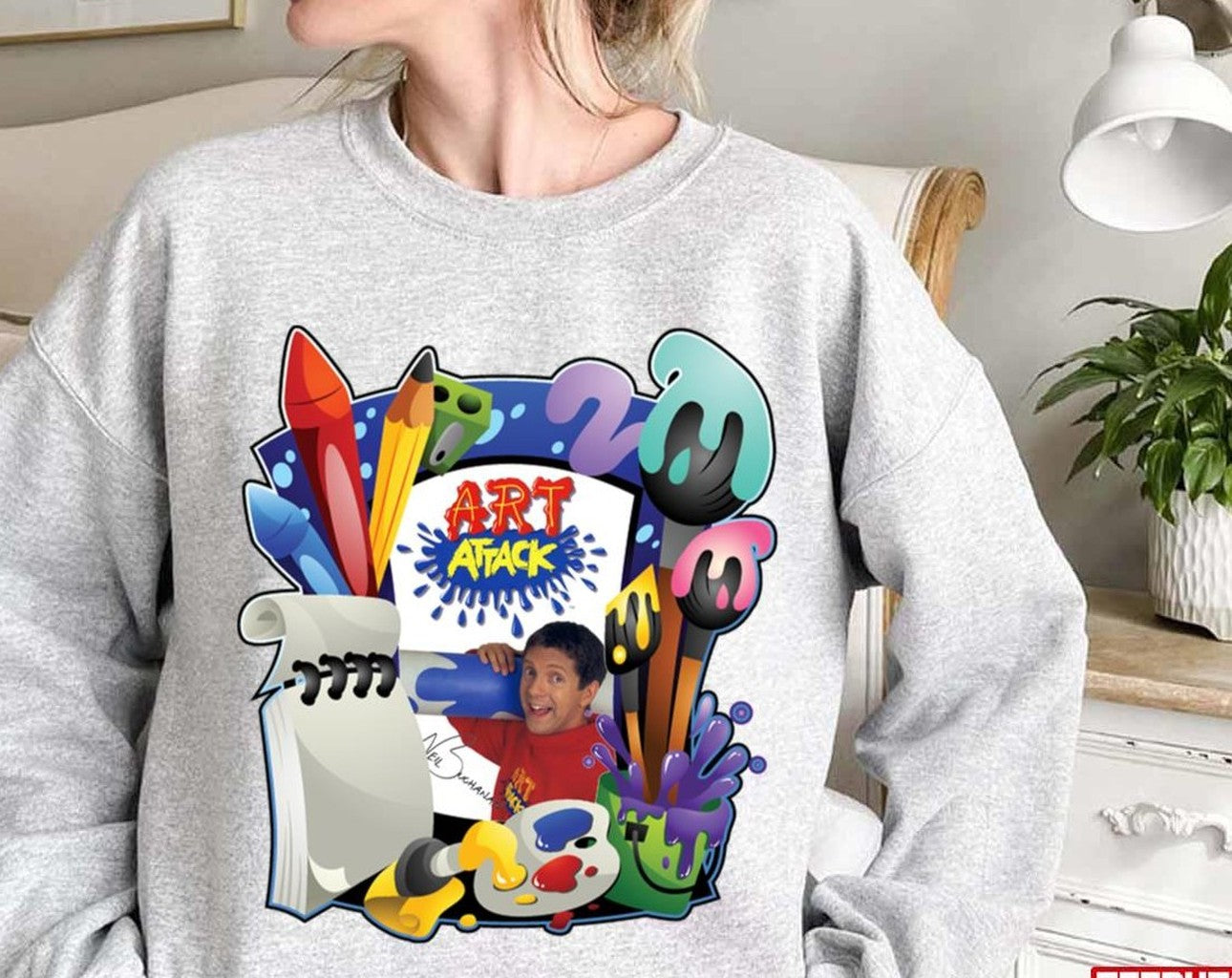 Neil Buchanan Art Attack Citv Unisex Sweatshirt