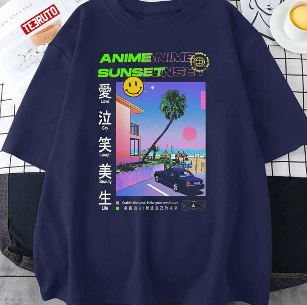 Anime Sunset Japanese Style Unisex Sweatshirt