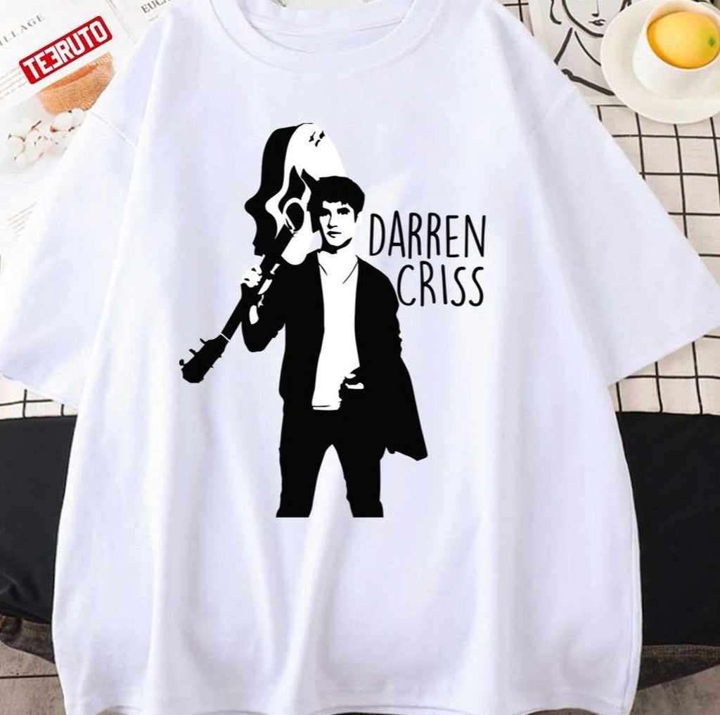 Black And White Design Darren Criss With Guitar Unisex Sweatshirt