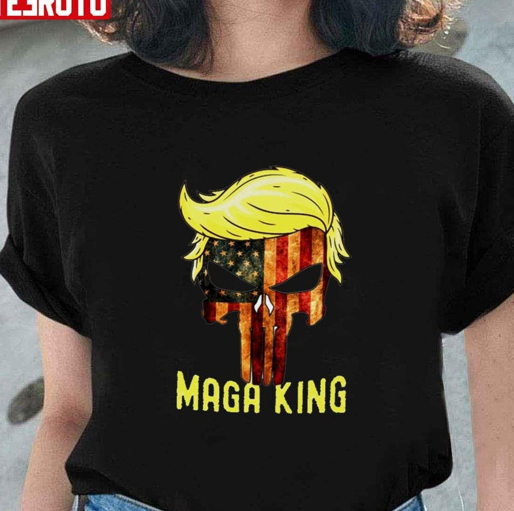 The Great Maga King Donald Trump Skull Maga King Unisex T-Shirt