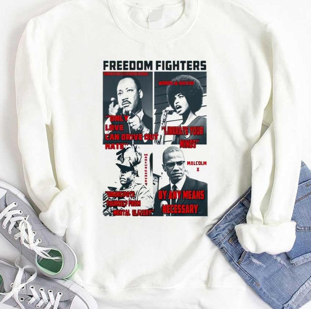 Black History Martin Luther King Selma Malcolm X Angela Davis Garvey Unisex T-Shirt