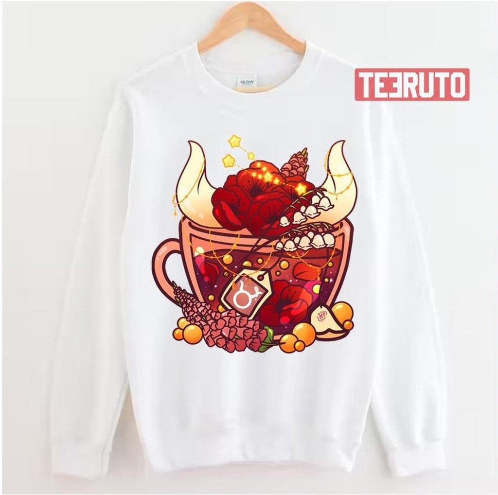 Taurus Zodiac Teacup Unisex Sweatshirt